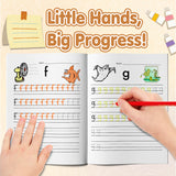Printed preschool handwriting workbook for pencil control