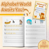 Ages 3-6 lowercase alphabet workbook for letter recognition