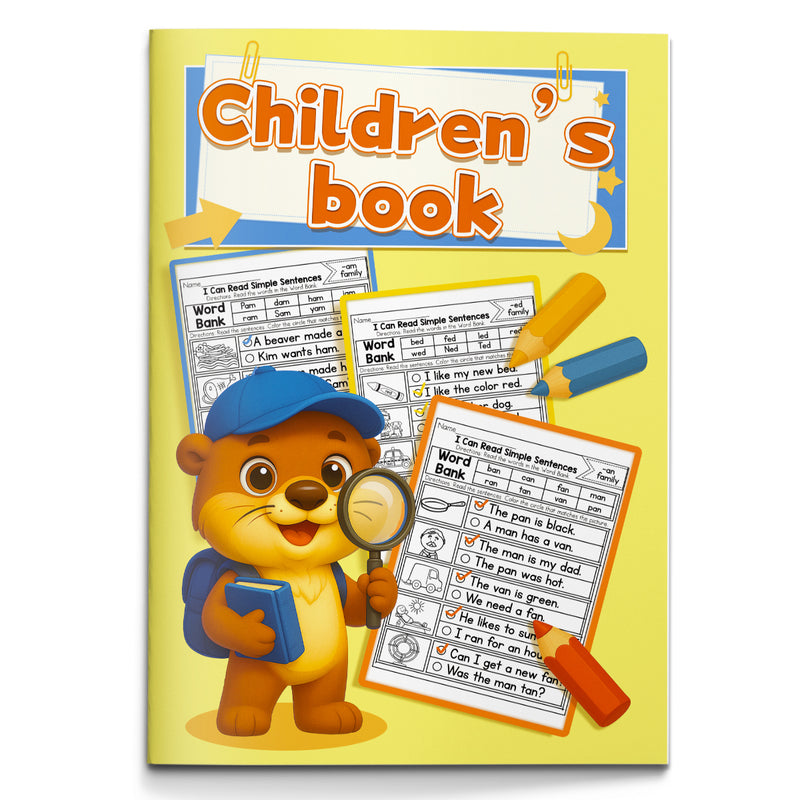 CVC Reading Sentences Workbook cover