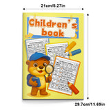 Early phonics practice book with CVC sentences and word families