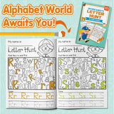 Ages 3-6 letter hunt book for visual search