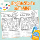Children's alphabet search workbook