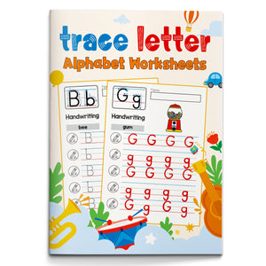 Trace Letter Alphabet Worksheets cover