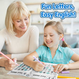 Alphabet Worksheets: Letter Recognition and Mazes product image 6 showing printed book details for screen-free reading and learning