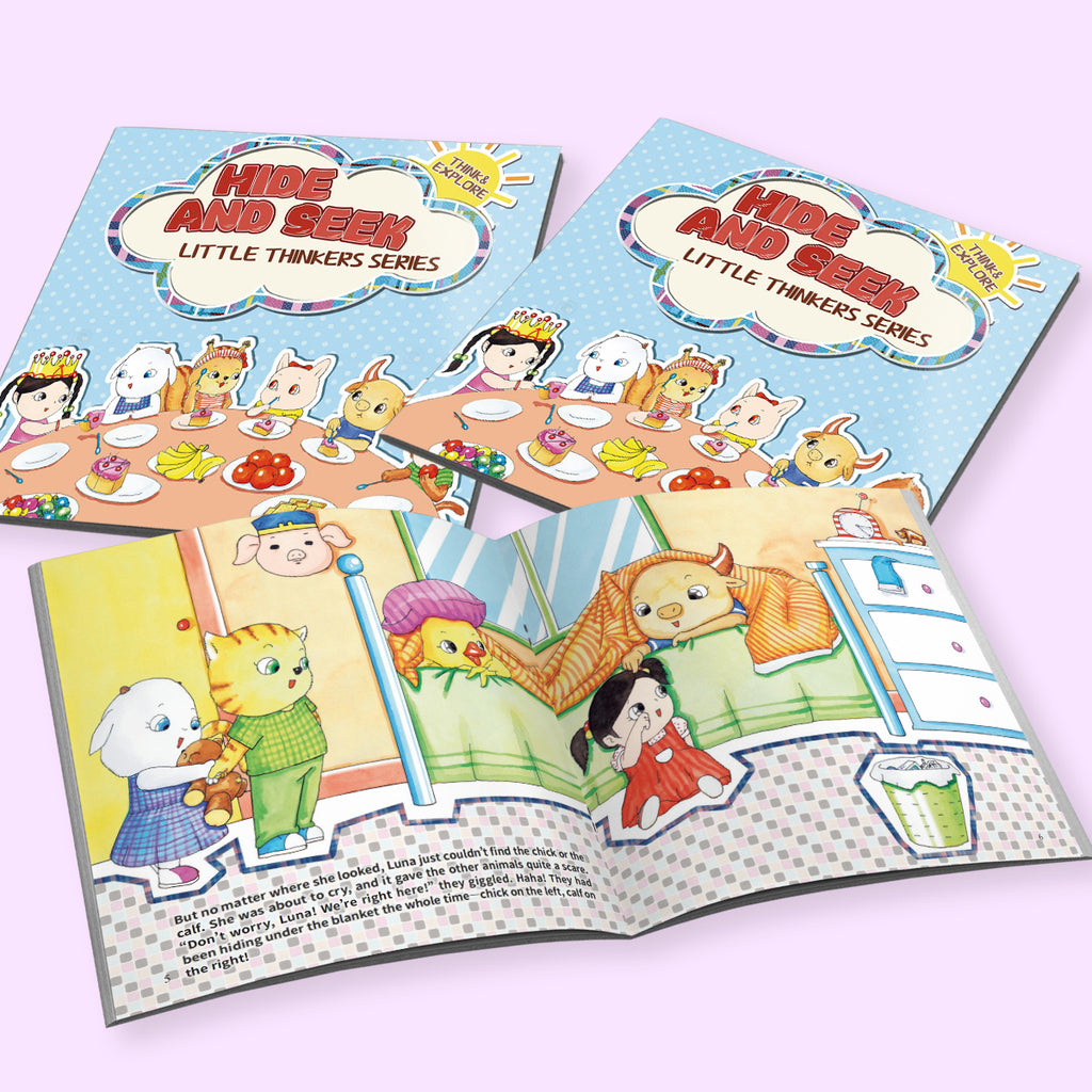 Ages 3-6 Hide and Seek book for curiosity and social learning