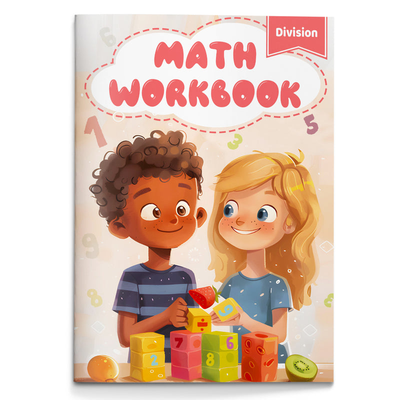 Division Math Workbook for Kids cover