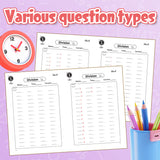 Division workbook for early arithmetic skills