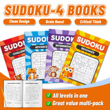 Owl Sudoku Puzzle Books: Step-by-Step 4-Level Set product image 7 showing printed book details for screen-free reading and learning