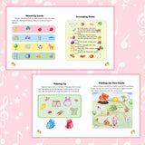 Printed preschool storybook for songs rhymes numbers and family reading