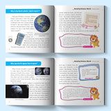 Printed science book for landforms weather rocks and nature vocabulary
