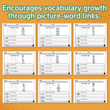 Printed trace read and copy pages for early literacy