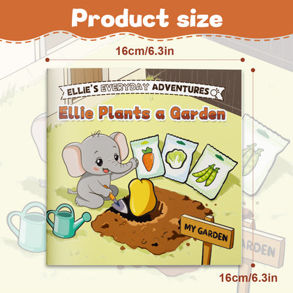 Little Ellie storybook about gardening, nature learning, and good daily habits