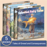 Selected Fairy Tales 5-Book Set Goldfish Red Shoes Peas Wolf and Emperor cover