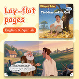 The Miser and His Gold Bilingual Storybook for Kids, English and Spanish Picture Book, Classic Moral Tale for Early Reading, Language Learning and Bedtime Reading