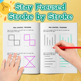Printed fine motor activity book for early handwriting readiness