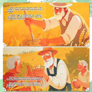 Paired Mounting-Bilingual Tales: Fortune and the Farmer – English & Spanish Storybook