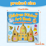 Castle adventure sticker pages with character sticker sheets
