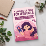Growing-Up Guide for Teen Girls product image 7 showing printed book details for screen-free reading and learning