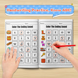 Printed ending sound workbook for sound matching and visual search