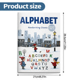 Kids alphabet handwriting workbook with tracing pages