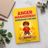 Anger Management Workbook for Kids product image 7 showing printed book details for screen-free reading and learning