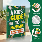 Printed kids social skills book with 50 fun character-building lessons