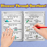 Printed comprehension practice book with questions and smart thinking activities