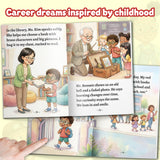 Printed teacher career picture book with simple sentences and first words