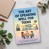 Art of Speaking Well for Teens product image 7 showing printed book details for screen-free reading and learning