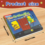 Printed peekaboo animal story book for early learning and bilingual fun