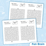 Intermediate Maze Workbook for Kids, Progressive Maze Puzzle Book with Longer Paths, Visual Tracking, Focus Practice, and Brain-Building Activities