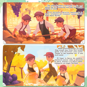 Paired Mounting-Bilingual Tales: The Farmer and His Sons – English & Spanish Storybook