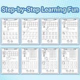 Printed counting activity pages for preschool math