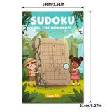 Sudoku Fill the Numbers: Playground 4-Book Set product image 7 showing printed book details for screen-free reading and learning