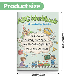 Kids ABC workbook with letter hunt and tracing pages