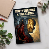 Crime and Punishment Russian Edition by Fyodor Dostoevsky product image 7 showing printed book details for screen-free reading and learning