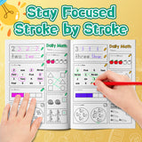 Printed early math activity book for visual thinking and number sense