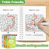 Printed progressive maze workbook set for ages 3 to 12 plus