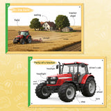 Tractor, Encyclopedia of Early Learning for Kids, Preschool Picture Book for Farm Vehicles, Everyday Vocabulary, Machine Recognition, and Early Learning Fun