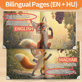 Printed Fox and Grapes story book for vocabulary emotions and family reading