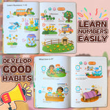 Interactive board book for preschool language development and listening skills