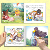 Printed crow story book for animal vocabulary reading practice and family reading