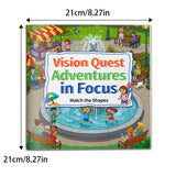 Kids shape matching puzzle workbook
