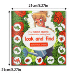 Beauty themed hidden objects activity book for concentration and observation skills