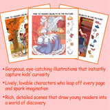 Ages 4-8 activity book for screen-free hidden object practice