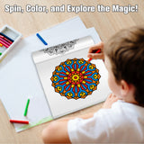 Kaleido Magic Adult Coloring Book product image 6 showing printed book details for screen-free reading and learning