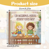 Children's safety learning book about food safety, healthy eating, and unknown food