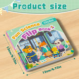 Printed interactive picture book for preschool bus vocabulary and transportation learning