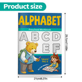 Kids alphabet workbook with color trace and find activities