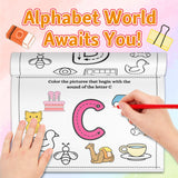 Beginning sound pages with large decorative letters